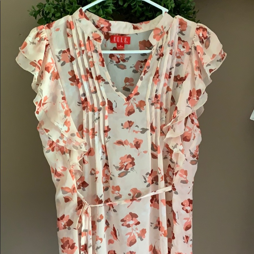 Elle Floral Blouse Sz Small